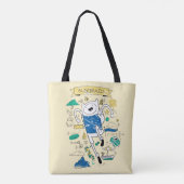 Adventure-tijd | "Algebraic" Finn Sketch Tote Bag (Achterkant)