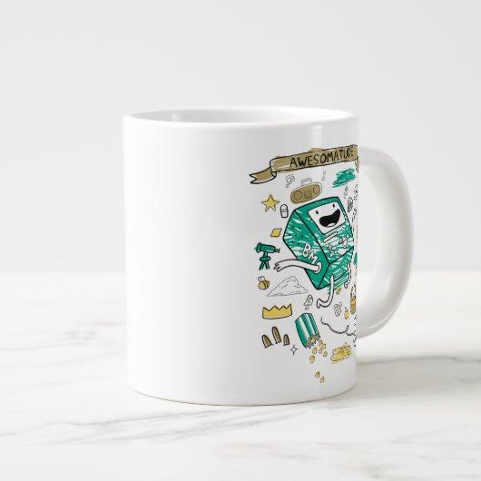Adventure-tijd | "Awesomatude" BMO-schets Grote Koffiekop (Voorkant rechts)