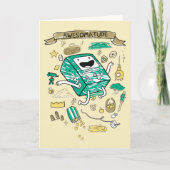 Adventure-tijd | "Awesomatude" BMO-schets Kaart (Voorkant)
