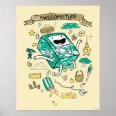 Adventure-tijd | "Awesomatude" BMO-schets Poster (Voorkant)