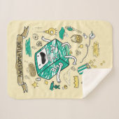 Adventure-tijd | "Awesomatude" BMO-schets Sherpa Deken (Voorkant (horizontaal))