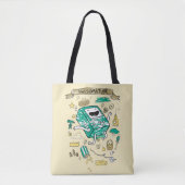 Adventure-tijd | "Awesomatude" BMO-schets Tote Bag (Voorkant)
