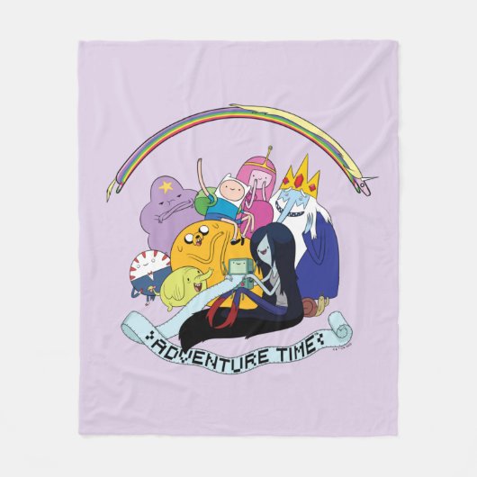 Adventure-tijd | BMO Group Graphic Fleece Deken (Voorkant)