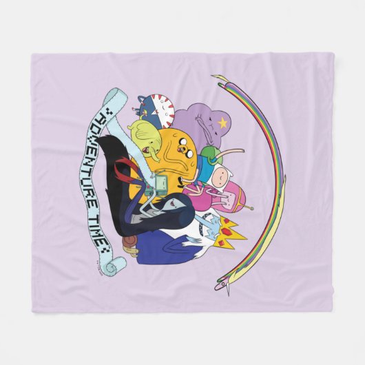 Adventure-tijd | BMO Group Graphic Fleece Deken (Voorkant (Horizontaal))