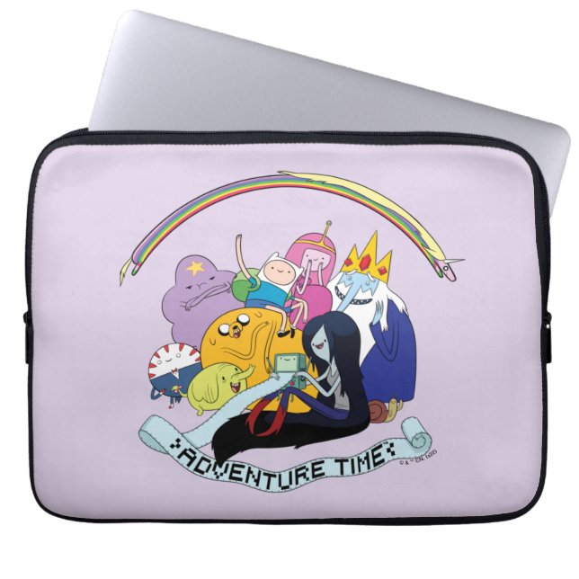 Adventure-tijd | BMO Group Graphic Laptop Sleeve (Voorkant)