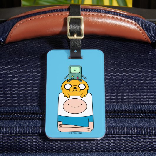 Adventure-tijd | BMO, Jake en Finn Bagagelabel (Voorkant Insitu 2)