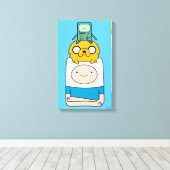 Adventure-tijd | BMO, Jake en Finn Canvas Afdruk (Insitu (Houten vloer))