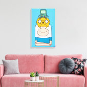 Adventure-tijd | BMO, Jake en Finn Canvas Afdruk (Insitu (Woonkamer))