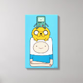 Adventure-tijd | BMO, Jake en Finn Canvas Afdruk (Voorkant)