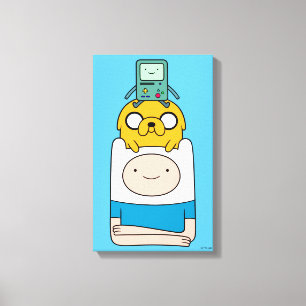 Adventure-tijd BMO, Jake en Finn Canvas Afdruk