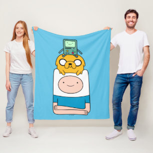 Adventure-tijd   BMO, Jake en Finn Fleece Deken