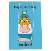 Adventure-tijd | BMO, Jake en Finn Medium Cadeauzakje (Achterkant)