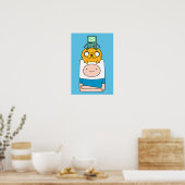 Adventure-tijd | BMO, Jake en Finn Poster (Keuken)