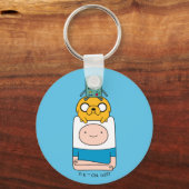 Adventure-tijd | BMO, Jake en Finn Sleutelhanger (Voorkant)