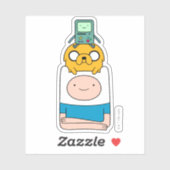 Adventure-tijd | BMO, Jake en Finn Sticker (Vel)