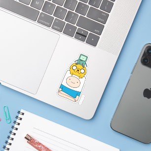 Adventure-tijd   BMO, Jake en Finn Sticker