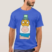 Adventure-tijd | BMO, Jake en Finn T-shirt (Voorkant)