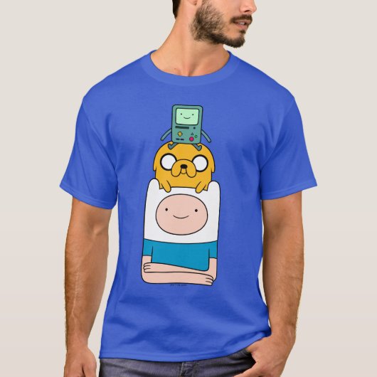 Adventure-tijd | BMO, Jake en Finn T-shirt (Voorkant)