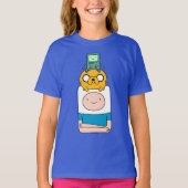 Adventure-tijd | BMO, Jake en Finn T-shirt (Voorkant)