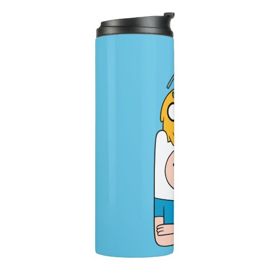 Adventure-tijd | BMO, Jake en Finn Thermosbeker (Gedraaid links)