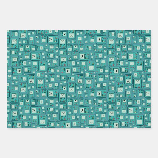 Adventure-tijd | BMO-patroon Inpakpapier Vel (Voorkant)