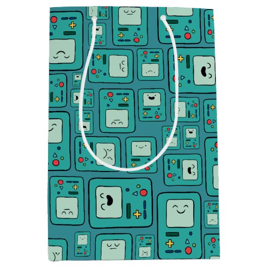 Adventure-tijd | BMO-patroon Medium Cadeauzakje (Voorkant)