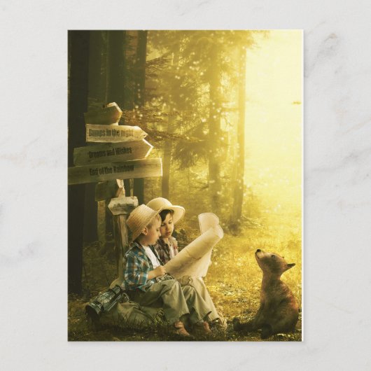 Adventure-tijd Briefkaart (Voorkant)