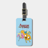 Adventure-tijd | Dame, Bubblegum, Finn & Jake Bagagelabel (Voorkant verticaal)