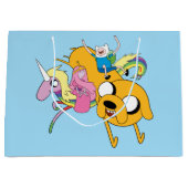 Adventure-tijd | Dame, Bubblegum, Finn & Jake Groot Cadeauzakje (Voorkant)