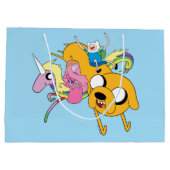 Adventure-tijd | Dame, Bubblegum, Finn & Jake Groot Cadeauzakje (Achterkant)