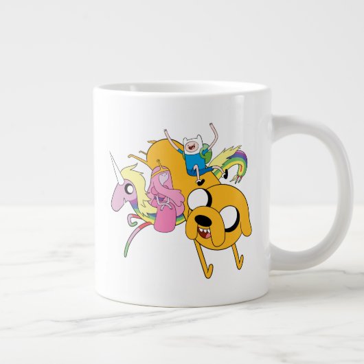 Adventure-tijd | Dame, Bubblegum, Finn & Jake Grote Koffiekop (Rechts)
