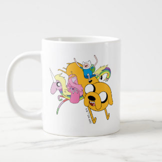 Adventure-tijd | Dame, Bubblegum, Finn & Jake Grote Koffiekop