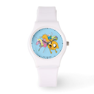 Adventure-tijd Dame, Bubblegum, Finn & Jake Horloge