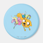 Adventure-tijd | Dame, Bubblegum, Finn & Jake Magneet (Voorkant)