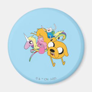 Adventure-tijd   Dame, Bubblegum, Finn & Jake Magneet