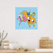 Adventure-tijd | Dame, Bubblegum, Finn & Jake Poster (Keuken)