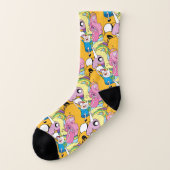 Adventure-tijd | Dame, Bubblegum, Finn & Jake Sokken (Links - buitenkant)