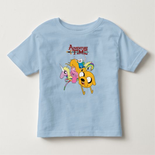 Adventure-tijd | Dame, Bubblegum, Finn & Jake T-S Kinder Shirts (Voorkant)