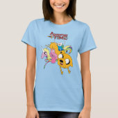 Adventure-tijd | Dame, Bubblegum, Finn & Jake T-shirt (Voorkant)