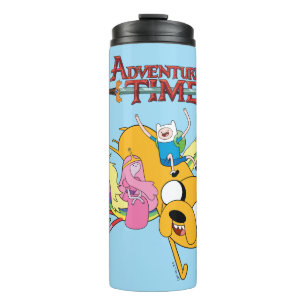 Adventure-tijd Dame, Bubblegum, Finn & Jake Thermosbeker