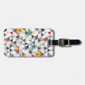 Adventure-tijd | Driehoekig tekenpatroon Bagagelabel (Voorkant horizontaal)