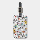Adventure-tijd | Driehoekig tekenpatroon Bagagelabel (Voorkant verticaal)