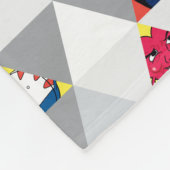 Adventure-tijd | Driehoekig tekenpatroon Fleece Deken (Hoek)