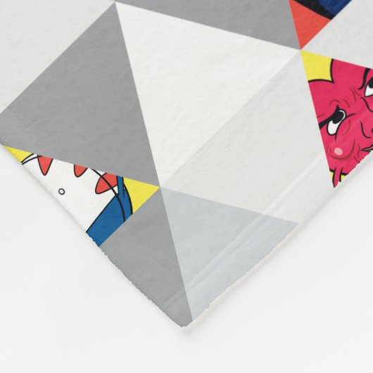 Adventure-tijd | Driehoekig tekenpatroon Fleece Deken (Hoek)