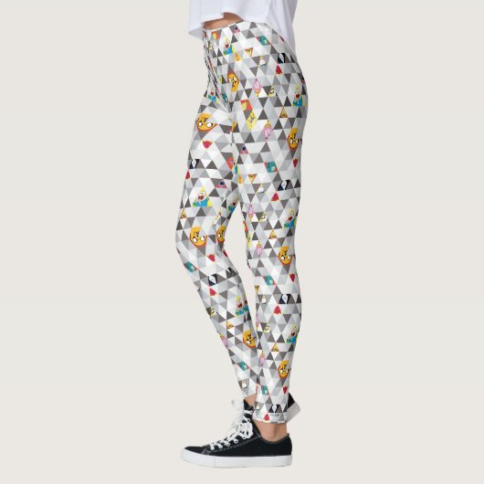 Adventure-tijd | Driehoekig tekenpatroon Leggings (Links)