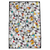 Adventure-tijd | Driehoekig tekenpatroon Medium Cadeauzakje (Achterkant)