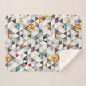 Adventure-tijd | Driehoekig tekenpatroon Sherpa Deken (Voorkant (horizontaal))