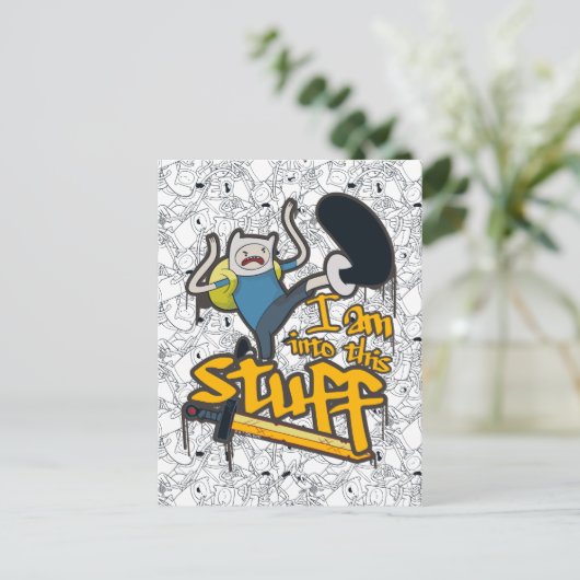 Adventure-tijd | Finn "Ik ben in dit soort spullen Briefkaart (Staand voorkant)