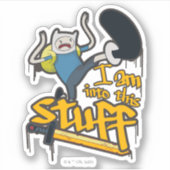 Adventure-tijd | Finn "Ik ben in dit soort spullen Sticker (Voorkant)