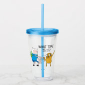 Adventure-tijd | Finn & Jake Fist Bump Acryl Drinkbeker (Voorkant)